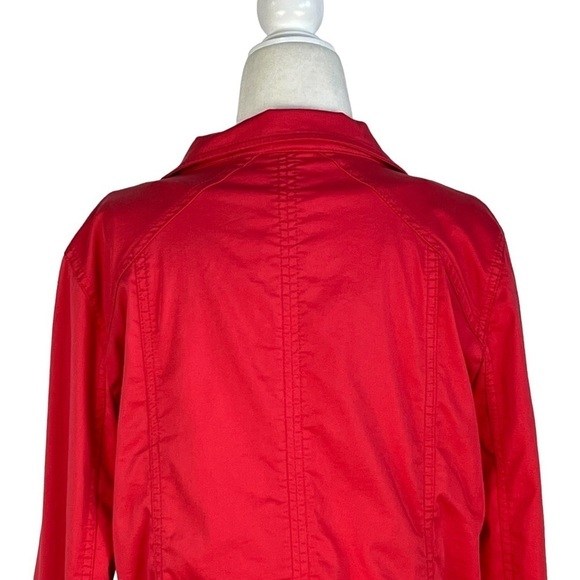 Chico's TWILL LUXE UTILITY JACKET WITH COORDINATING ULTIMATE TEE TANK TOP‎ - Picture 9 of 14